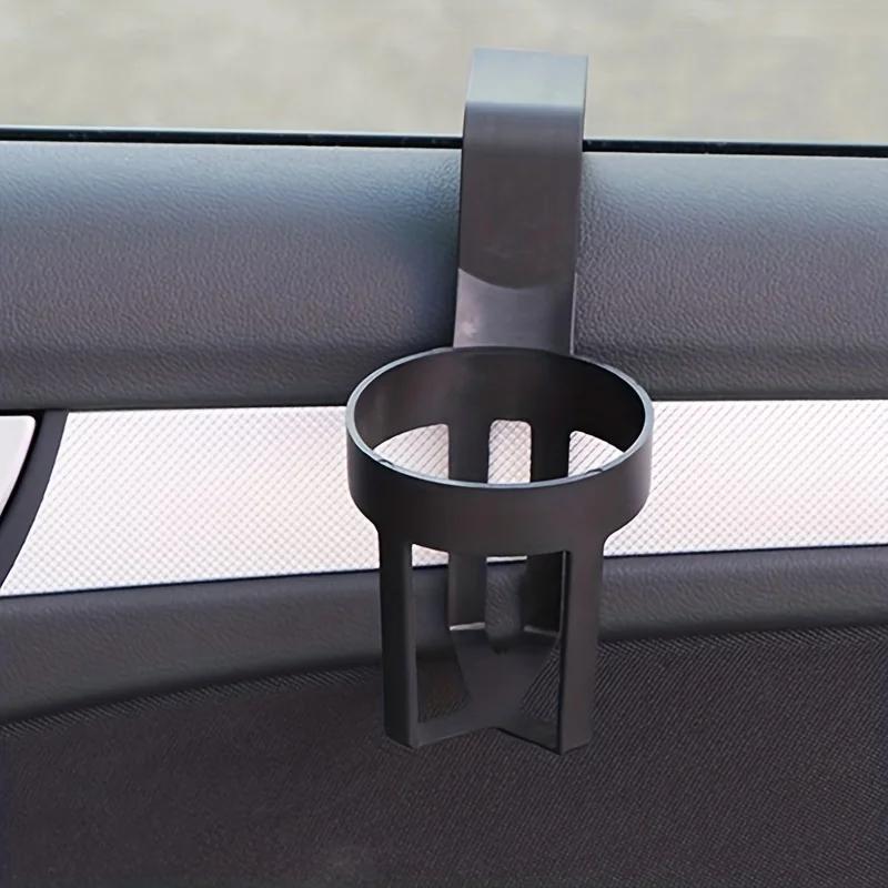 2pcs Portable Black Car Hook Cup Holder, Versatile Bottle Holder For Automotive Supplies