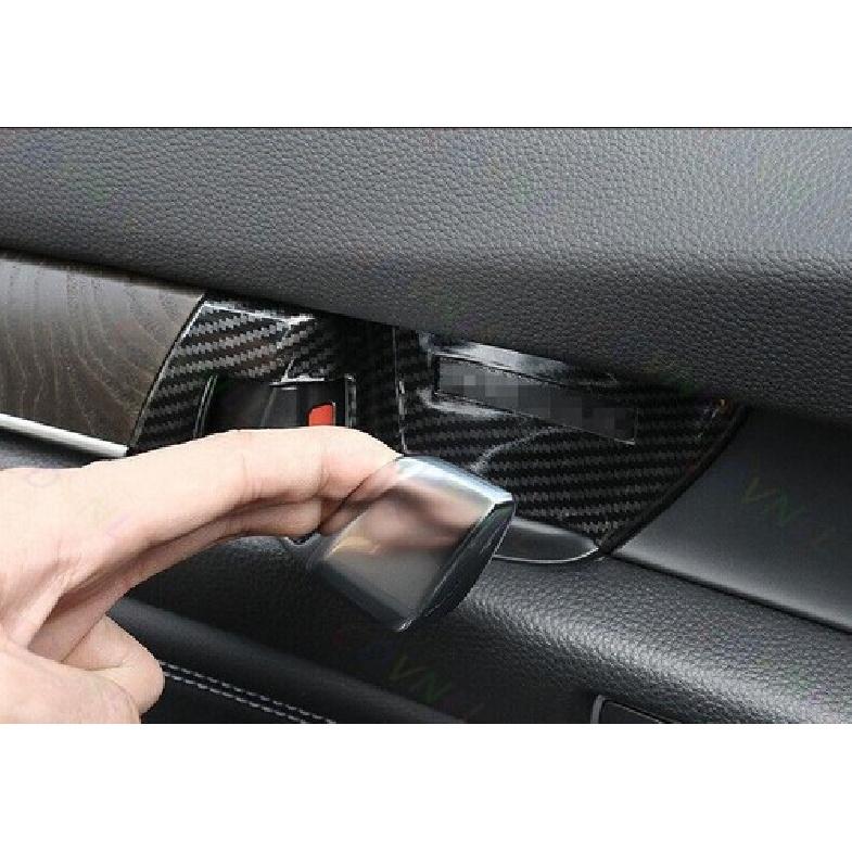 Inner Door Bowl Sticker Cover Trim For Honda Accord 10th 2018- Carbon Fiber