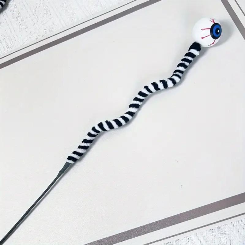 5/10 Stück Schwarz-Weiß Gestreifte Indoor Geschenk Augapfel Zweige Halloween Schwarz Dekorative Requisiten Büro