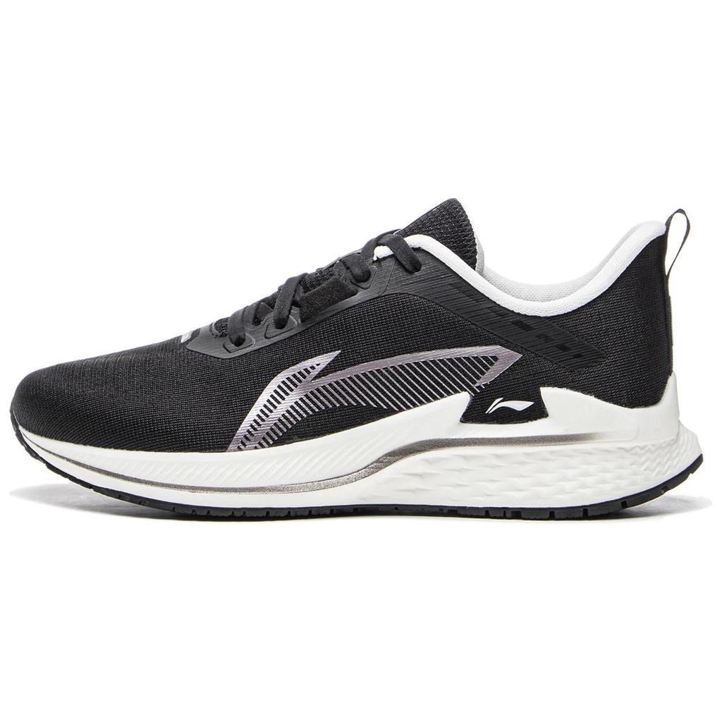 Li-Ning Versatile Comfortable Non-Slip Shock Absorbing Support Low-Top Casual Running Shoes Women sneaker Black ARBU006-4
