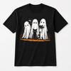 Halloween Ghost Cat Shirt Cute Black Cat Spooky Season