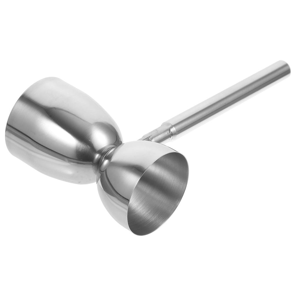 Pahar de măsurat cu mâner lung și dublu capăt, jigger, măsură pentru băuturi, accesorii pentru barman, o uncie din oțel inoxidabil