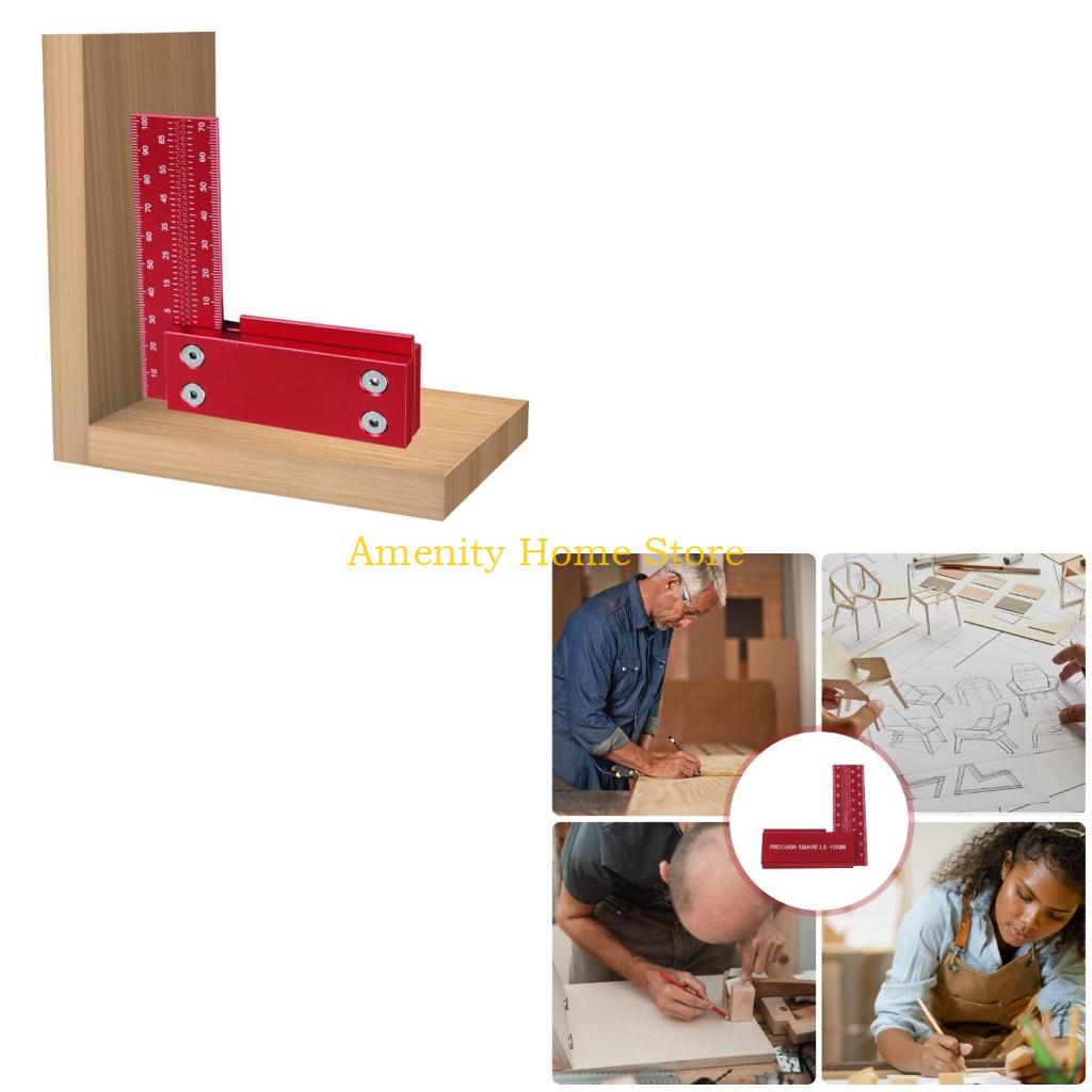F26C Precisions Woodworking Square L Shaped Right Angles Measuring Tool L Angles Rule Tool for Carpenter & Projects China Mainland
