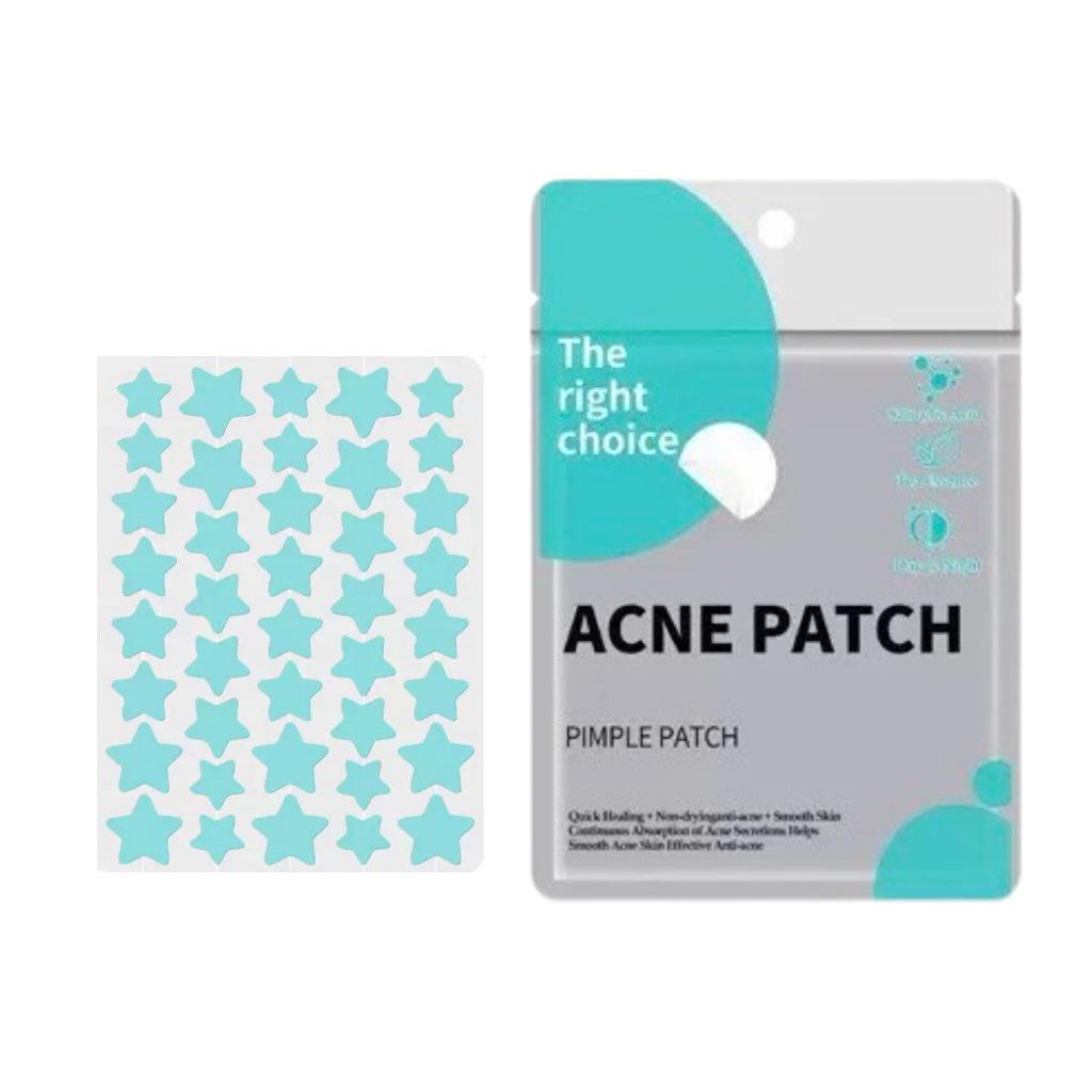 Official Star Acne Patches - 40 Clear, Invisible Hydrocolloid Patches for Pimple Absorption