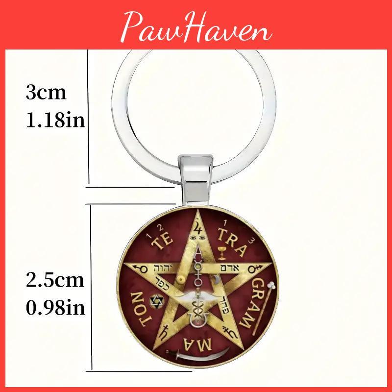 Five Pointed Star Pendant Keychain With Elegant Chinese Style For Festive Occasions And Promotions