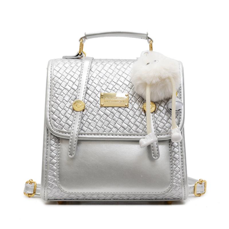 2025 new temperament fashionable versatile casual small backpack women's high sense of foreign style trend going out simple backpack