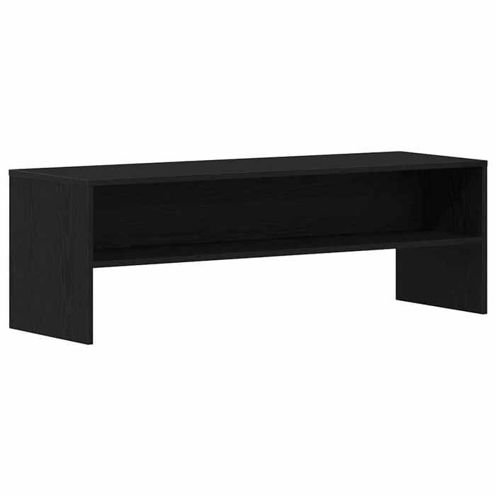 VidaXL TV Cabinet Black Oak 120x40x40 Cm Engineered Wood, TV Bench, Hi-fi Cabinet, Entertainment Center, TV Buffet, 862391