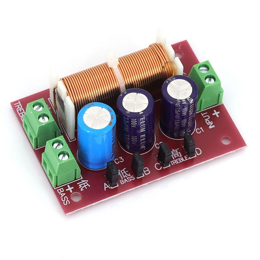 1Pcs 4-16ohm Impedance Frequency Divider HiFi Speaker Crossover Filter  Full Range Audio DIY
