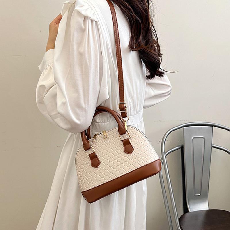 Yogodlns Women Shell Crossbody Bag New Trendy Retro Shoulder Handbag Simple Stylish Casual Commuter Purse