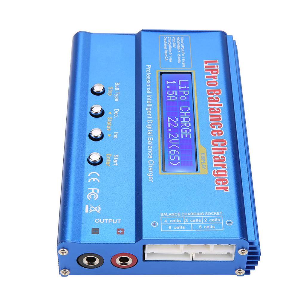 B6 80W Digital LCD Balance   Dis  for L  NiMH RC Battery(without Plug)