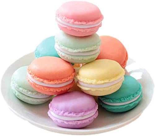 DBMART 6-color Set Two-in-one Realistic Macarons Food Samples Small Storage Pouch Bread Sweets Vegetables Fruits Display Toy Exhibition Promotional