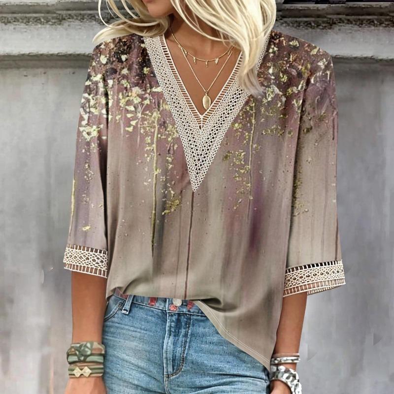 NOVINKA Plus Size Temperament Volná dámská košile Módní ležérní halenka Elegantní dámská košile s dlouhým rukávem Sváteční víkendový top