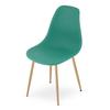 Wat Chair Green / Natural Legs X 3