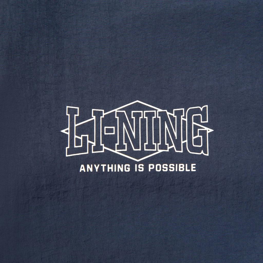 Li Ning Sports Lifestyle Series High Street American Vintage Casual Simple Solid Color Polo Letter Single-Breasted Jacket Unisex Jacket AJDV079-1