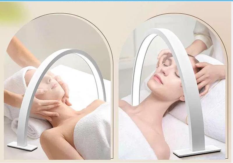 Creative Half-Moon LED Desk Lamp for Beauty Salons and Nail Art