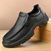 Herren Freizeitschuhe aus Leder 2025 Herbst Bequem Rutschfest Outdoor Slipper Britischer Stil Weiche Sohle Klassische Herren Laufschuhe
