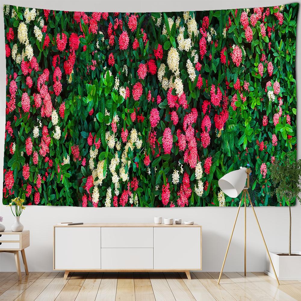 Flower Tapestry Wall Hanging Cloth 3D Printed Beach Towel Rose Cherry Blossoms Wall Carpet Yoga Mat Home Decor Tapestries Premium Quality