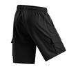 Mens Casual Loose Fit Multi Pocket Cargo Shorts with Elastic Waistband and Drawstring for Outdoor Activities
