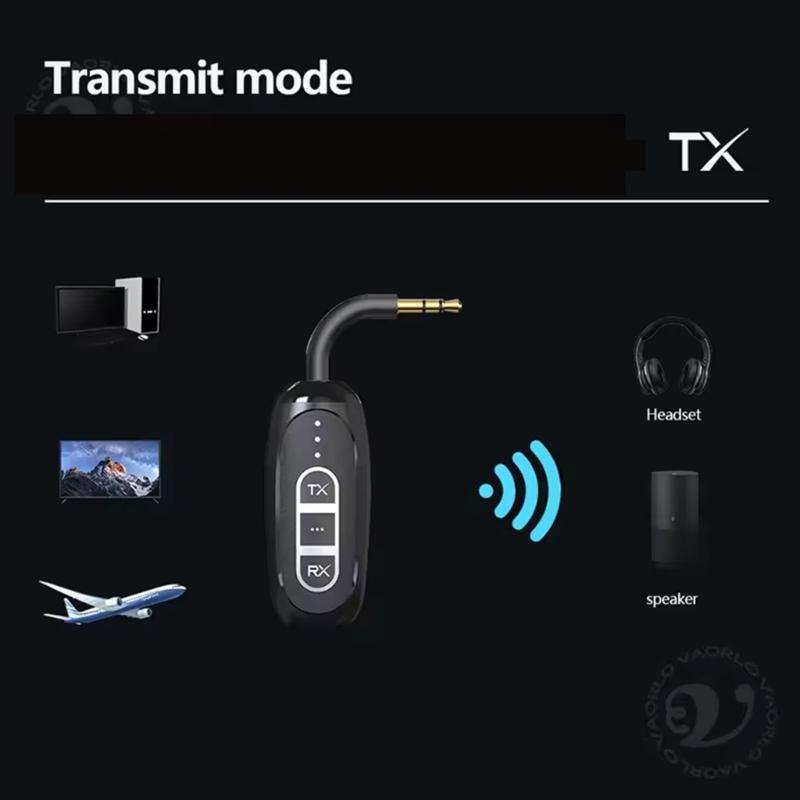 Portable Wireless Transmitter And Receiver Double Channel 20H Runtime Low Power Design Suitable For Home Theater Car Use