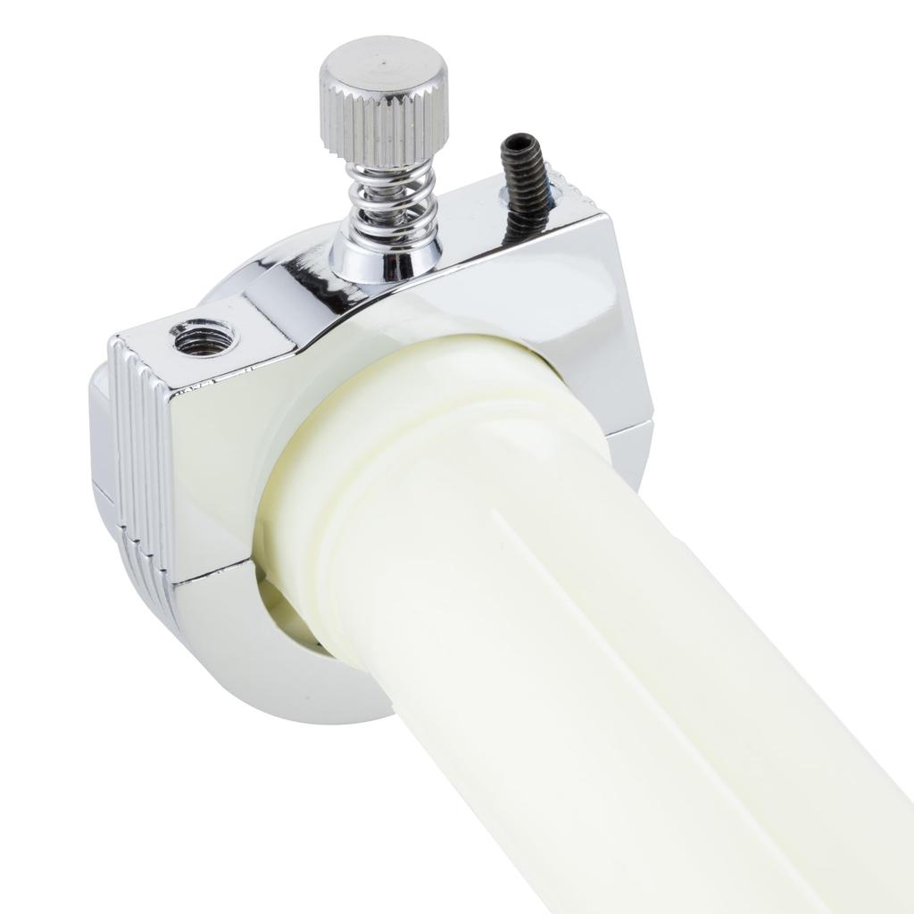 Kijima HD-04804 Harley ('73-'15) Motorradteile Gasgriffhalter mit Rohr für 1-Zug-Seil, verchromt