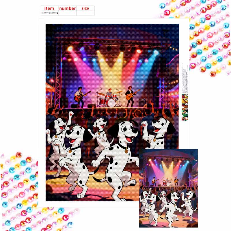 Disney Diamond Painting 101 Dalmatians DIY Diamond Art Painting Set for Home Office Decoration Handmade Gifts