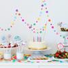 Colorful Circle Garland Banner Round Dots Colorful Dot Garland  Birthday Party Decorations