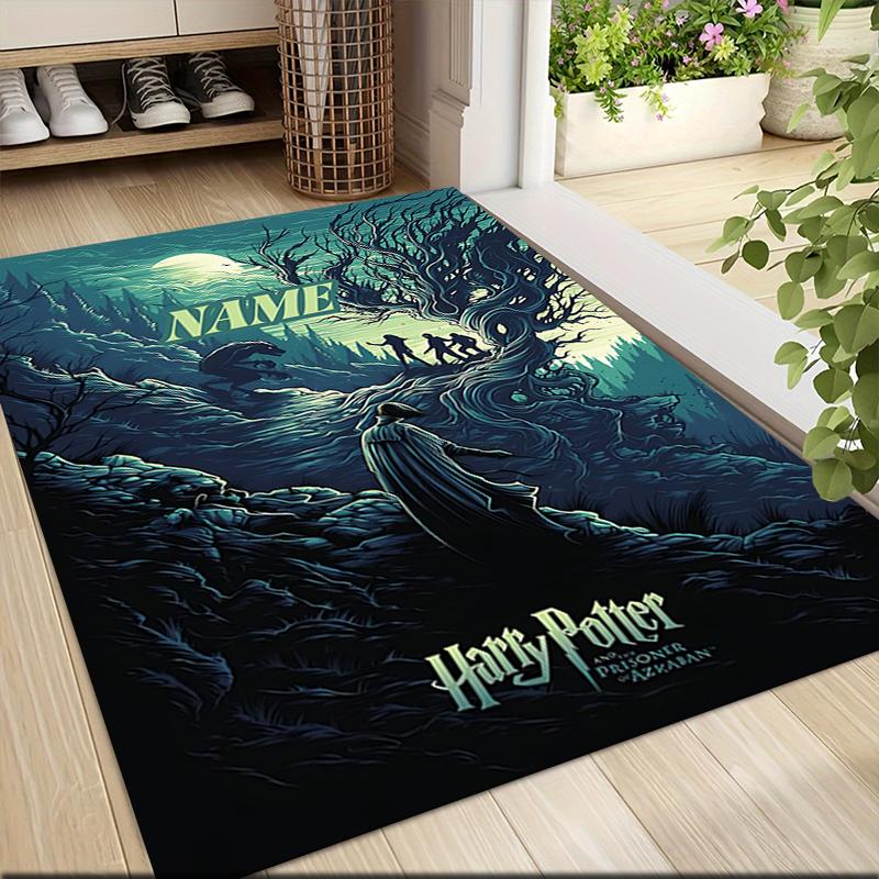 Custom Name "Harry Potter White Owl" Carpet Rug Customizable Soft Washable Anti-Slip Home Living Room Sofa Mats Personalized Rug. 090976