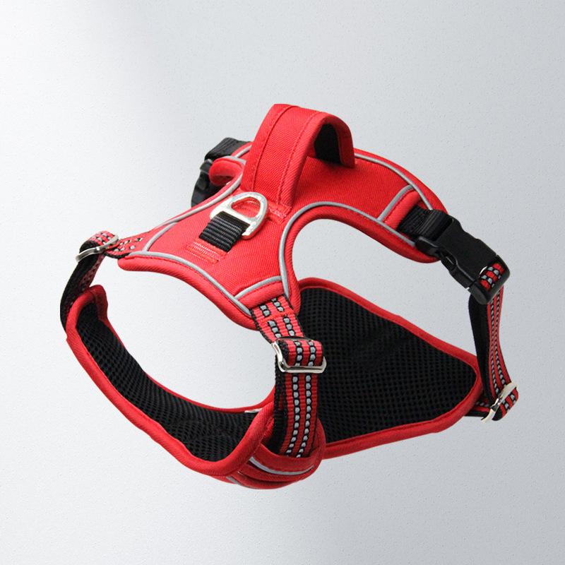 

Классическая камуфляжная шлейка для домашних животных, регулируемая светоотражающая шлейка для средних и больших собак, сетчатая, дышащая, с ручкой управления для предотвращения разрыва S