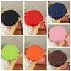 Bag Pendant Keychain PU Leather Coin Purse PU Leather Small Storage Bag Round Wallet  Ladies/Girls