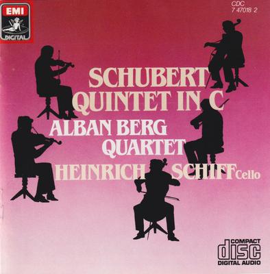 CD FRANZ SCHUBERT / ALBAN BERG QUARTET - Quintet In C CDC7470182 EMI Digital, EM 1984 Japan Classical Used