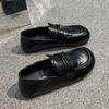 Women's Retro One-Step Loafers 2025 - Soft Leather, British Style, Versatile Flats