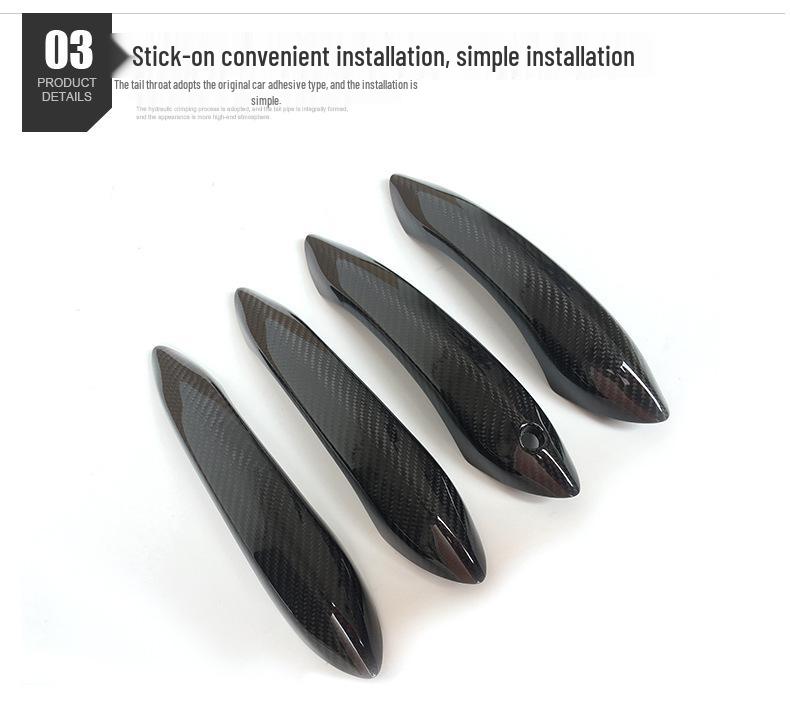 Carbon Fiber Door Handle Decorative Accessories for BMW 5, 6, 7 Series (F10, F01)