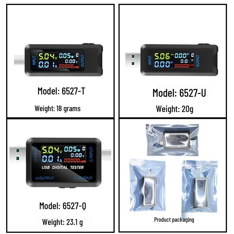 Multifunktionales USB-Spannungs- und Strommessgerät mit Digitalanzeige