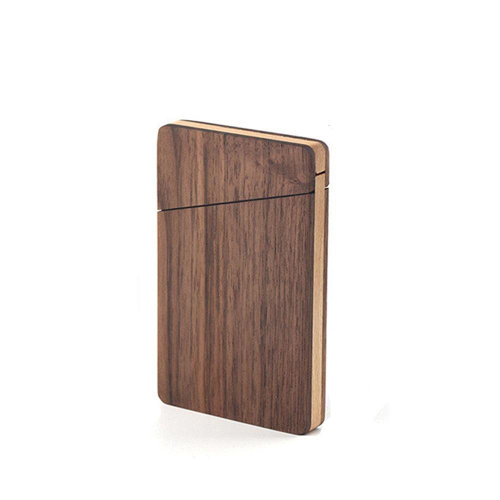 

Коробка для визиток из черного ореха Деревянный держатель для визиток Коробка для хранения визиток Принадлежности для бизнеса и офиса