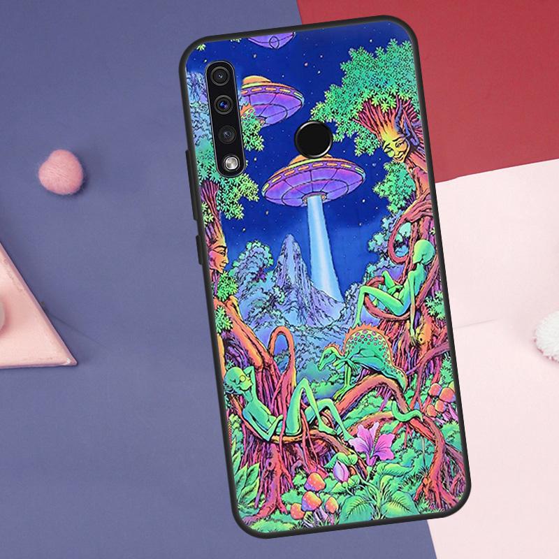 Psychedelic Trippy Visuals Colours Case For Huawei Nova Y60 Y90 Y70 Y61 Y91 Y72 Y73 12s 12i 11i 8i 9 10 SE P30 P40 Lite P60 Pro
