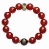7A Grade Red Agate Zodiac Guardian Buddha Bracelet for Men & Women - Natural Agate Buddhist Beads