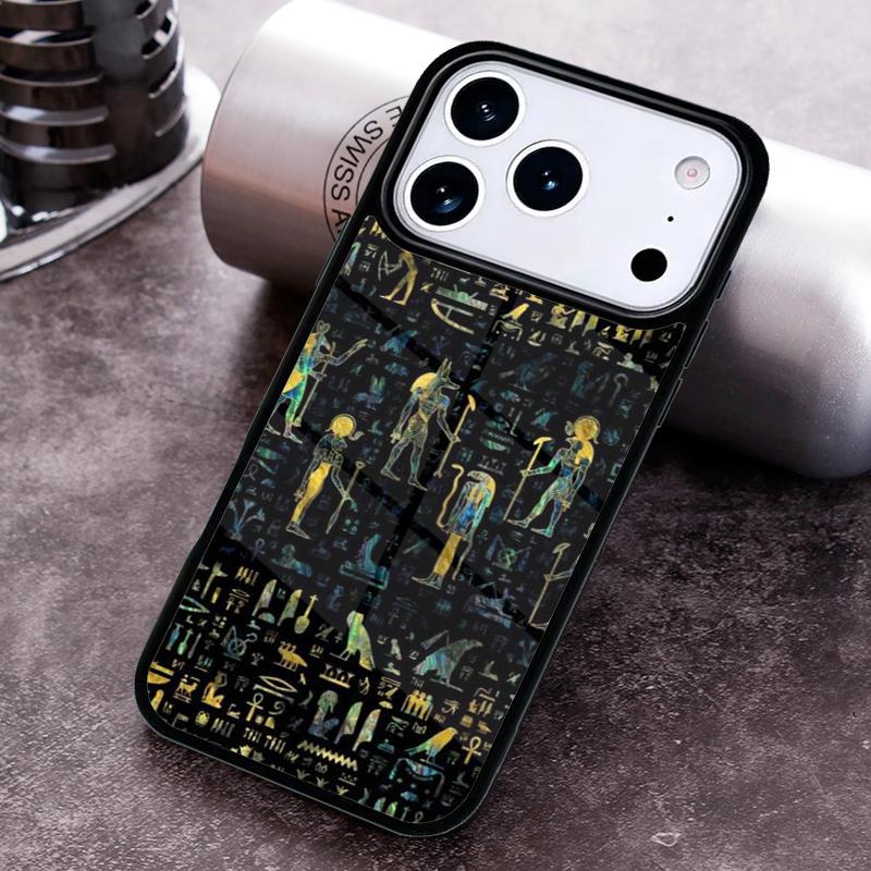 Egypt Mural Pattern Phone Case For iPhone 17 16 15 14 13 12 11 Pro Max Plus 17Air Soft Silicone Cover