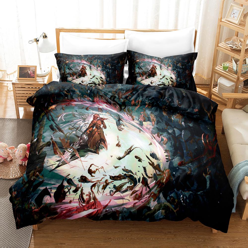 3D Print Game The Overlord Bedding Sets Duvet Cover Set With Pillowcase Twin Full Queen King Bedclothes Bed Linen Home Textiles