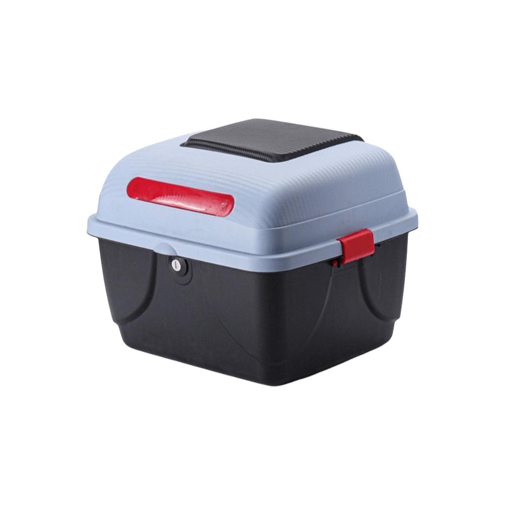 Lockable Motorcycle Trunk Plastic Motorbike Tail Trunk Universal Storage Case  Motorcycle