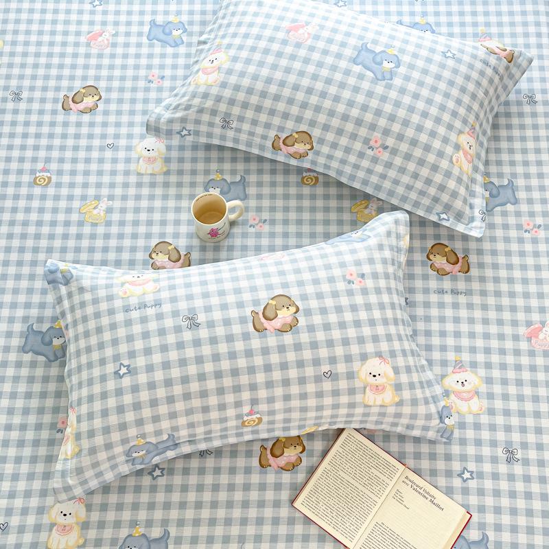 Cotton Pillowcases: Pure Cotton, Simple Style for Home, Dorms, Single & Double Rooms (Single/Pair)