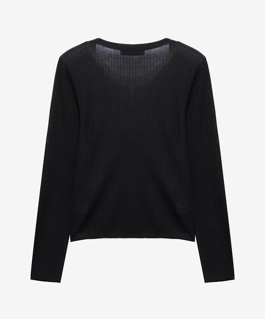 MIND BRIDGE WOMEN [W] Henley Neck Layered Knit - 2 Colors