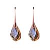 Fashionable Earrings with Colorful Crystal Ornaments, Shining and Simple In Style, Suitable for All Occasions. Ear Pendants.