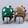 Shrek Wool Hat Female Autumn and Winter Devil Long Braid Green Knitted Pullover Hat