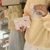 Small fresh floral quilted cotton change bag cute mini portable travel port red envelope storage card bag