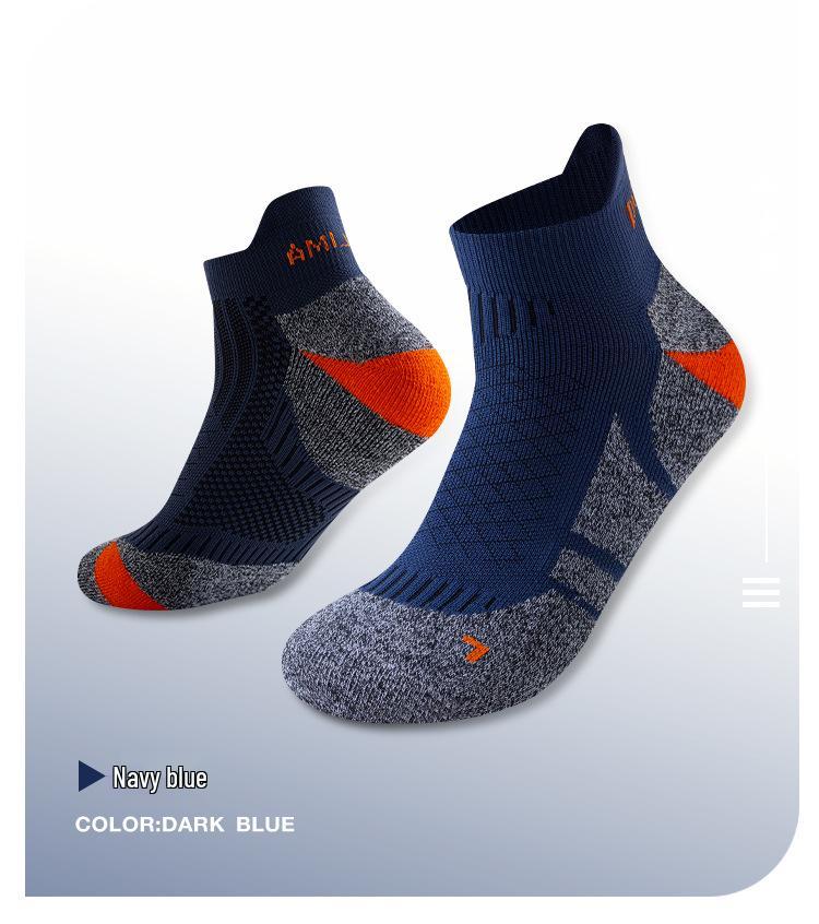 Unisex Non-slip Marathon Running Socks - Short Tube, Wear-resistant Sports Socks