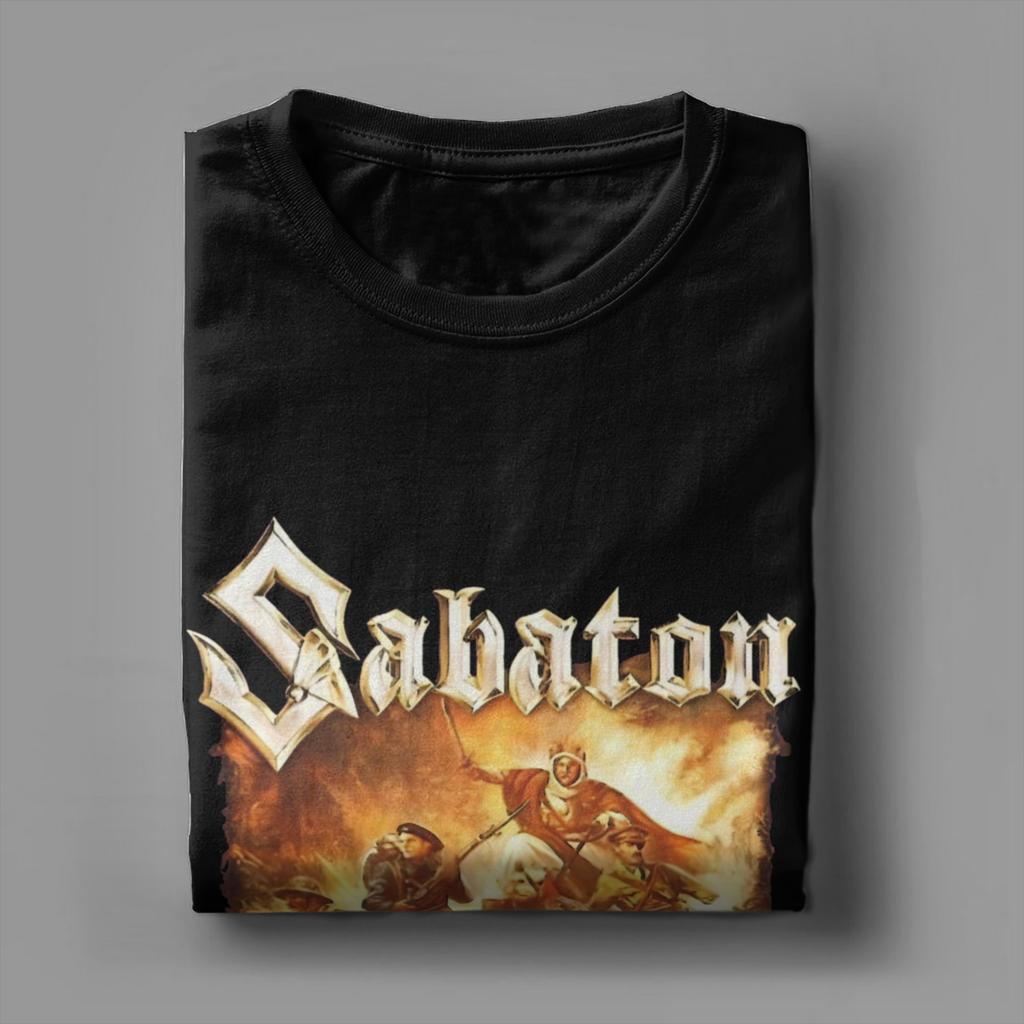 Sabatones Power Metal Band  Accessories Unisex T Shirts Pure Cotton Tee Graphic  T-shirt Clothing