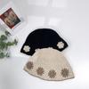 Men's and Women's Daily Bucket Hat Knit Lovely Flower Bucket Hat