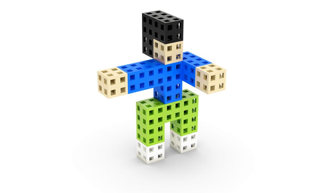 Cube building blocks 50 pcs.