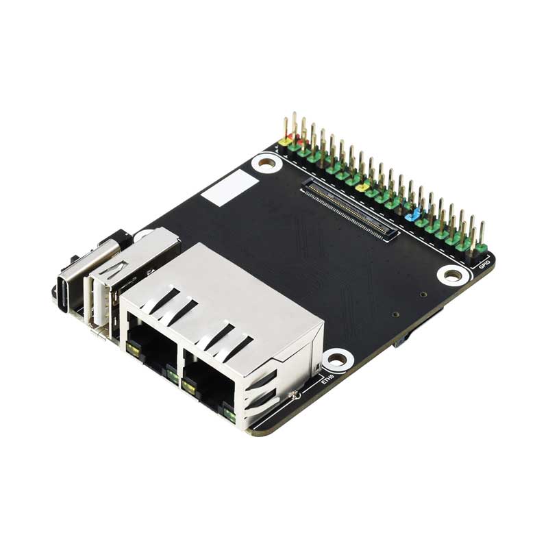 Raspberry Pi Compute Module 4 CM4 IO Board Dual Gigabit Ethernet Mini Router Board 40PIN GPIO Header