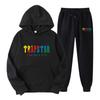 Men's Women's Hoodie Sweatpants 2-piece Sports Set Casual 16 Color Print